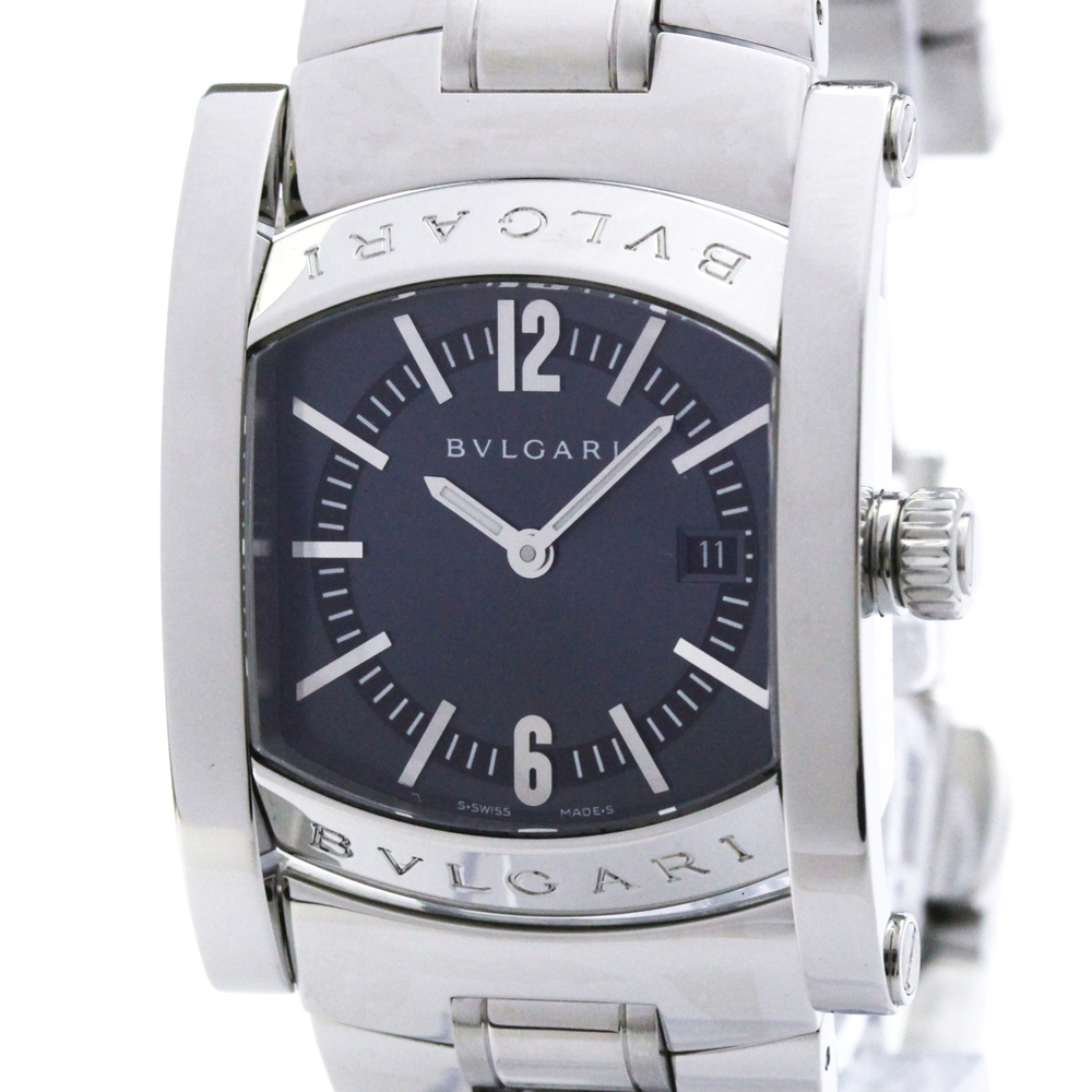 BVLGARI Assioma Stainless Steel Quartz Unisex Watch AA39S Polished
